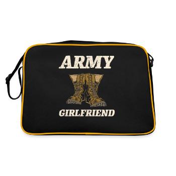 Soldat mariée soldat armée guerre cadeau militaire - Sac Retro - noir/or - Dos