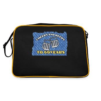 60th birthday 60 years 60s pension year of birth - Retro Bag - black/gold - Back