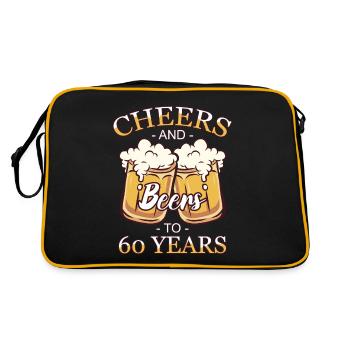 60 ans 60 ans de pension 60 Année de naissance - Sac Retro - noir/or - Dos