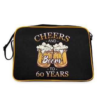 60 ans 60 ans de pension 60 Année de naissance - Sac Retro - noir/or - Dos