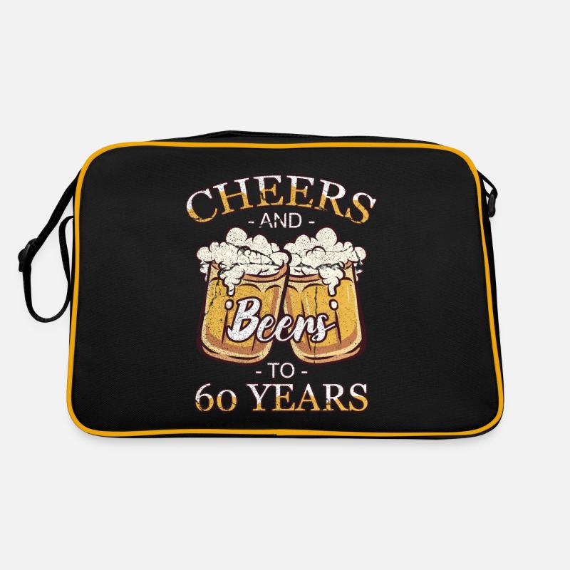 60 ans 60 ans de pension 60 Année de naissance Sac Retro
