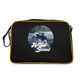 Orca Love Wild Soul - Retro Bag - black/gold - Back