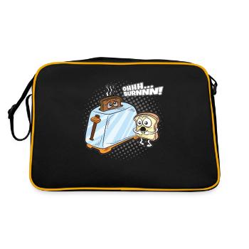 Oh Burn Toastbrot RoastFrüchstück Humour - Sac Retro - noir/or - Dos
