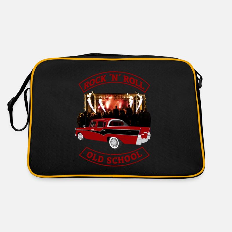 Oldtimer Auto/Old School Rock N Roll Retro Tasche