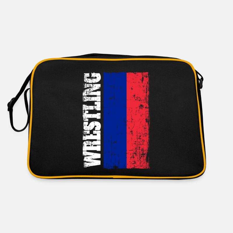 Lutte lutte lutteur drapeau drapeau Russie Sac Retro