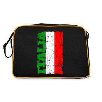 Italie Drapeau italien Sport Italia - Sac Retro - noir/or - Dos