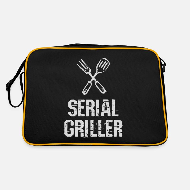 Série Griller BBQ Grill Couverts Professionnels Grill Sac Retro