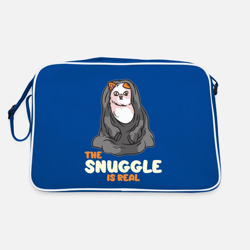 Le Snuggle est un vrai chat dans une couverture Sac Retro