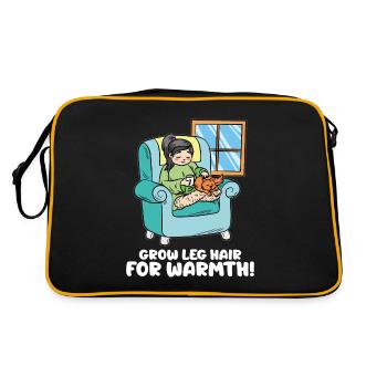 Faire pousser les cheveux des jambes pour les féministes chaudes et poilues - Sac Retro - noir/or - Dos