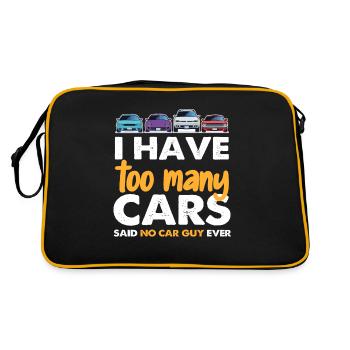 I Have Too Many Cars Said No Car Guy Ever - Retro Bag - black/gold - Back