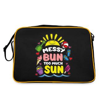 Bun en désordre Trop de soleil - Sac Retro - noir/or - Dos