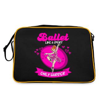 Ballet Girl Ballerina Danseuse - Sac Retro - noir/or - Dos