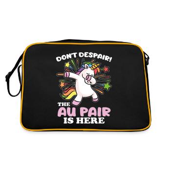 Don't despair, the Au Pair is here - Retro Bag - black/gold - Back