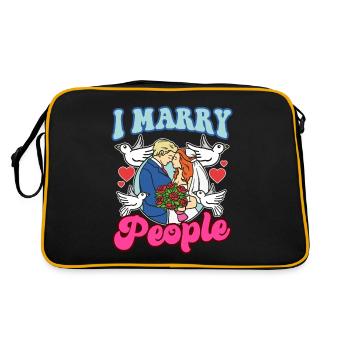 J’épouse des gens ordonnés prêtres - Sac Retro - noir/or - Dos