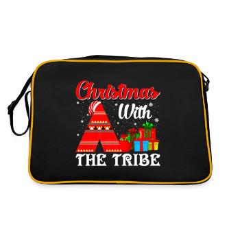 Family Christmas With The Tribe - Retro Bag - black/gold - Back