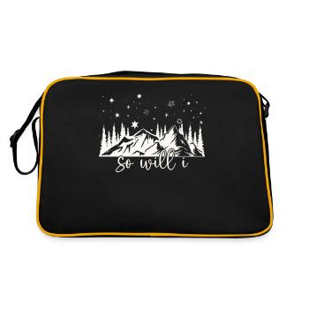 Si les étoiles étaient faites pour adorer moi aussi. - Sac Retro - noir/or - Dos
