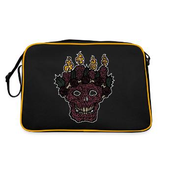Bright Darkness - Retro Tasche - Schwarz/Gold - Hinten