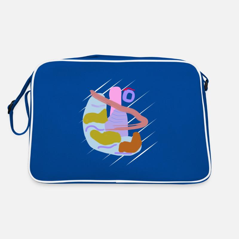 Brush vector abstract design with nose Retro Bag