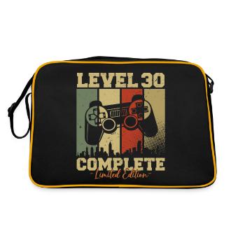 Niveau 30 Débloqué 30 Cadeau d’anniversaire - Sac Retro - noir/or - Dos