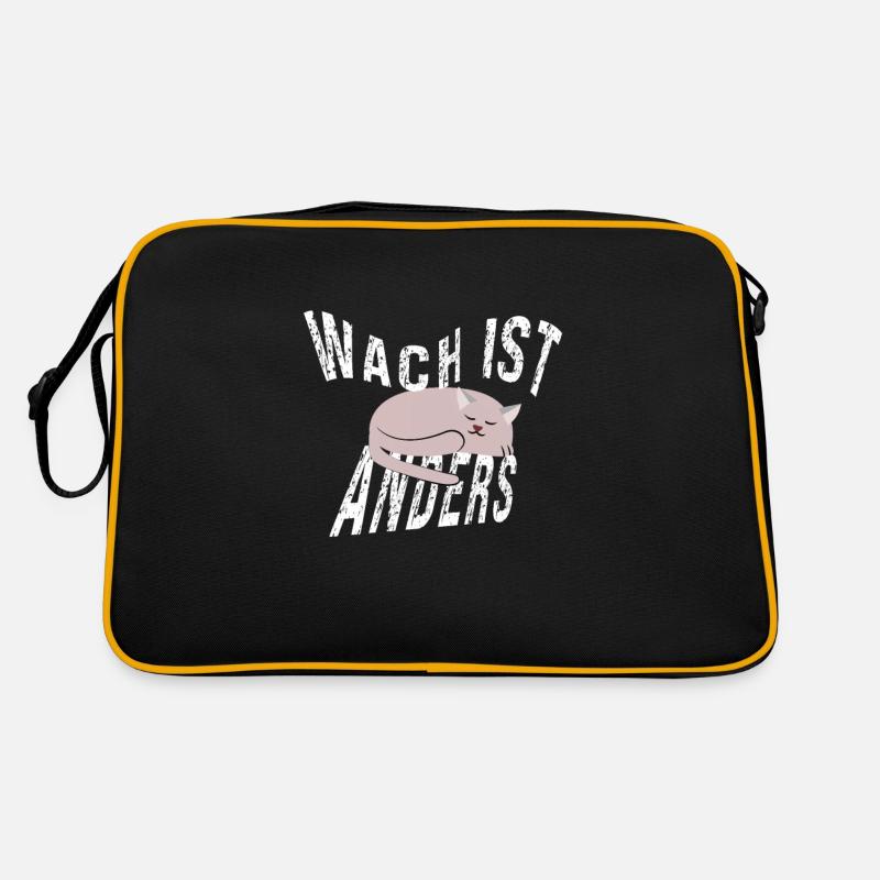 Wach sein fühlt sich anders an Retro Tasche