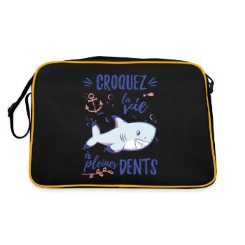 Croquez la vie à pleines dents - Sac Retro - noir/or - Dos