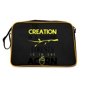 The creation of a thousand forests - Retro Bag - black/gold - Back