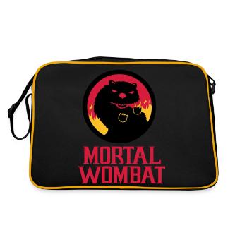 Mortal Wombat - Retro Bag - black/gold - Back