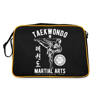 Taekwondo Tae Kwon Do - Retro Bag - black/gold - Back