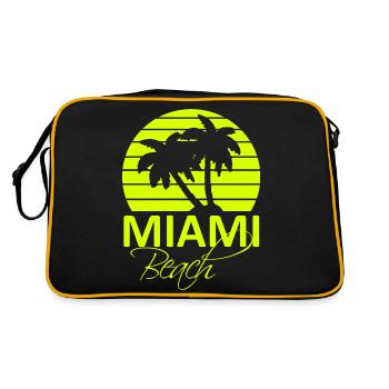 miami beach - Retro Bag - black/gold - Back