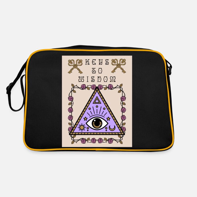 Third eye, the all-seeing eye, occult Retro Bag