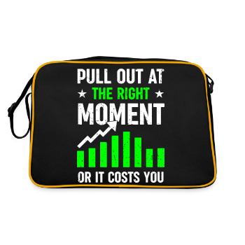 Sortez au bon moment - Ou cela vous coûte - Sac Retro - noir/or - Dos