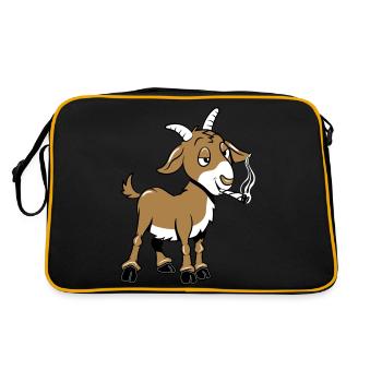 Les chèvres fument - Sac Retro - noir/or - Dos