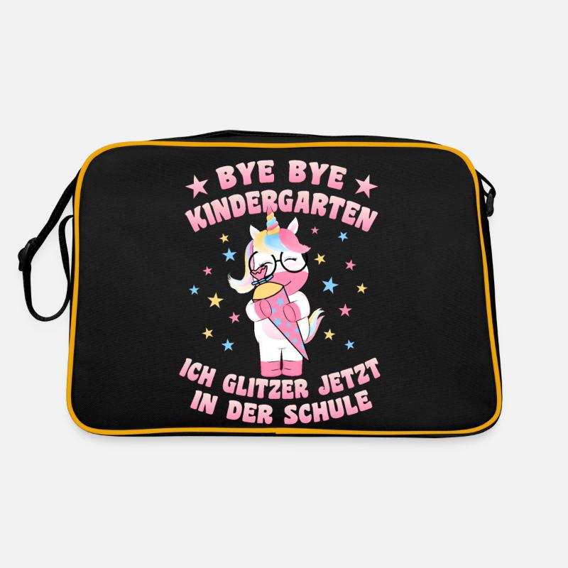 Einschulung Schulanfang Mädchen 1. Klasse Retro Tasche