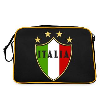 Italia fun - Retro Tasche - Schwarz/Gold - Hinten