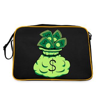 Billets de sac d’argent - Sac Retro - noir/or - Dos