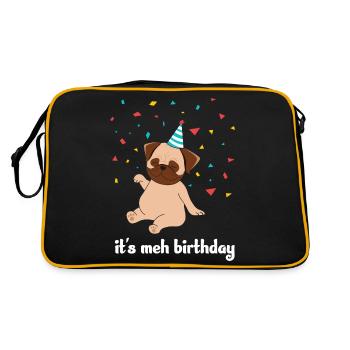 It's met birthday - Retro Bag - black/gold - Back
