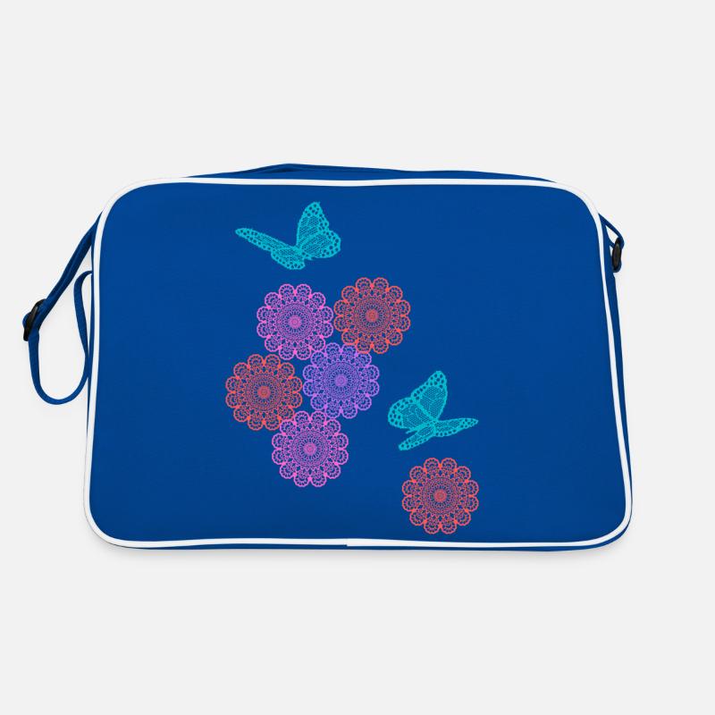 Spitzenblüten Retro Tasche