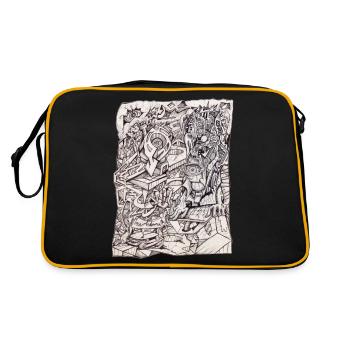 Organ of Worries by Brian Benson - Retro Bag - black/gold - Back