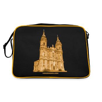 Basilique Vierzehnheiligen Bad Staffelstein Franken - Sac Retro - noir/or - Dos
