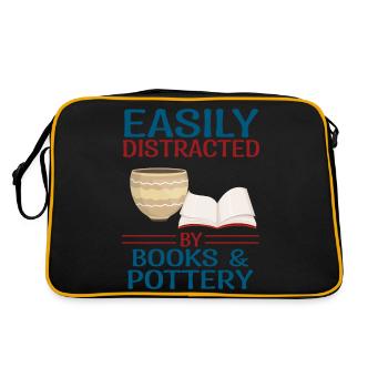Faire de la poterie - Sac Retro - noir/or - Dos