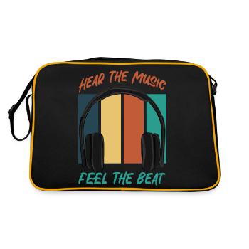 Hear The Music - Retro Bag - black/gold - Back