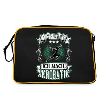 Acrobaties Acrobat Sports Acrobaties Gymnastique Dicton - Sac Retro - noir/or - Dos