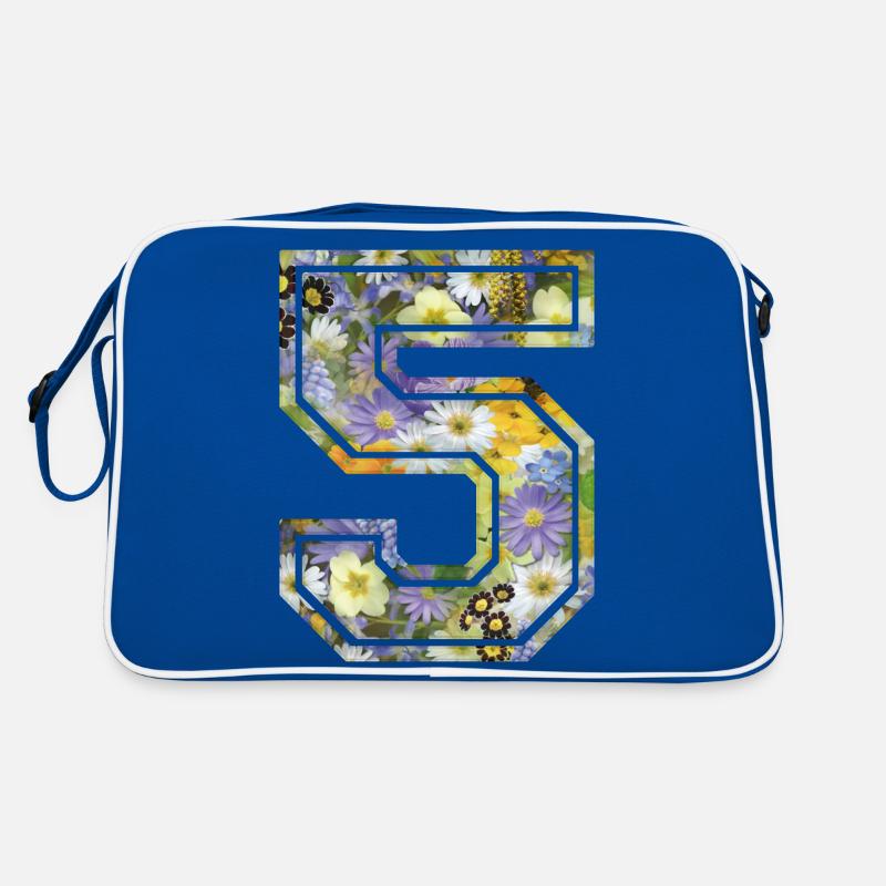 Numero 5 fleur, Équipe Foot, basket université Sac Retro