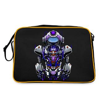 Robot Omega - Retro Bag - black/gold - Back