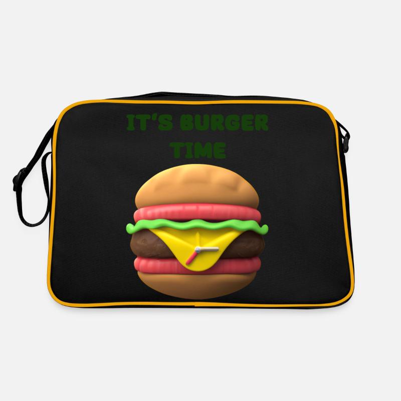 IT'S BURGER TIME Retro Bag