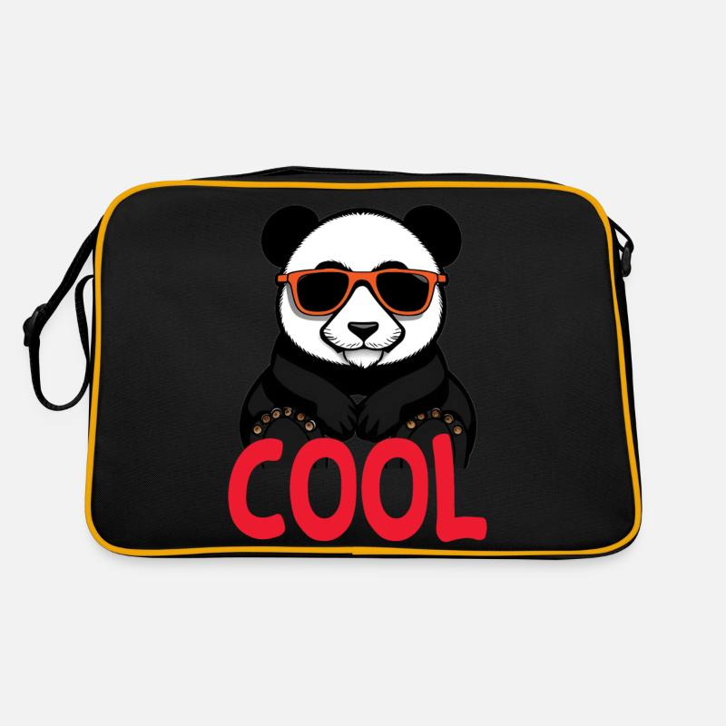 cooler Panda Retro Tasche