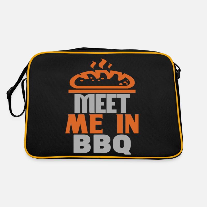 TREFFEN SIE MICH IM BBQ Retro Tasche