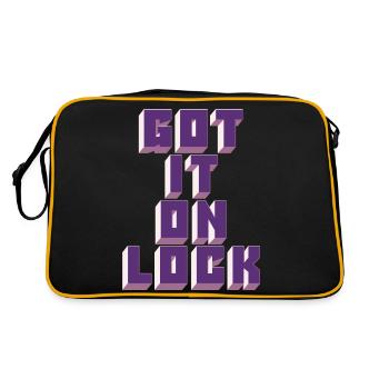Got It On Lock - Retro Bag - black/gold - Back
