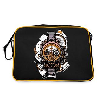 Chronographe avec 3 totalisateurs comme montre-bracelet - Sac Retro - noir/or - Dos