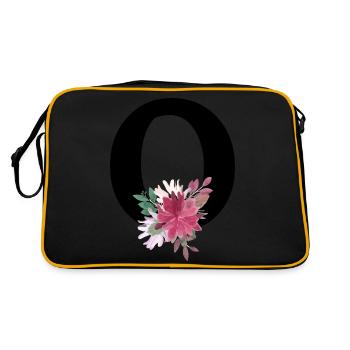 Lettre o floral - Sac Retro - noir/or - Dos